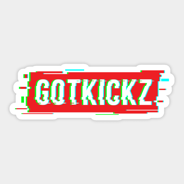 GOTKICKZ Logo (Glitch) Sticker by GOTKICKZ